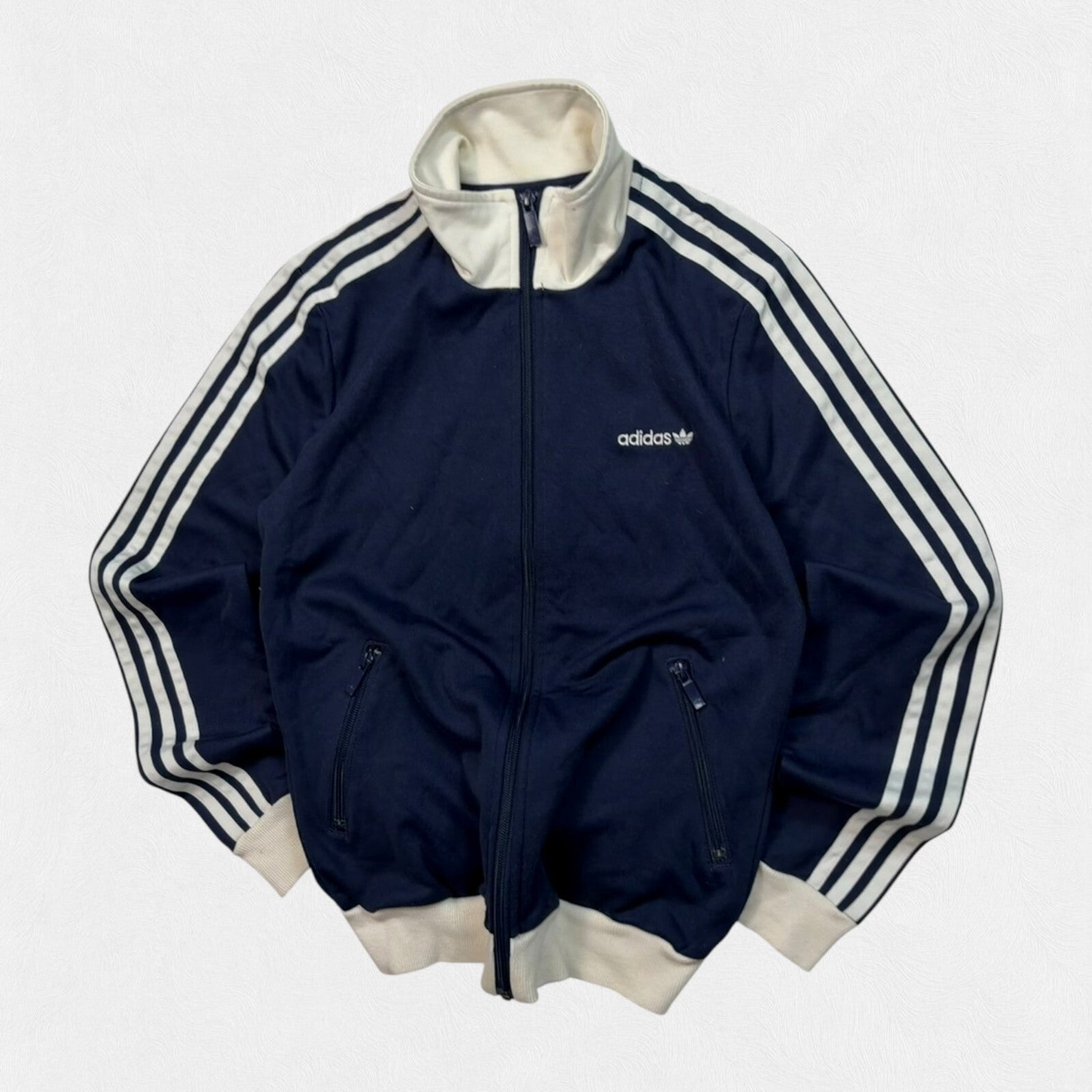 Vintage Y2K adidas originals side stripe track top (M)
