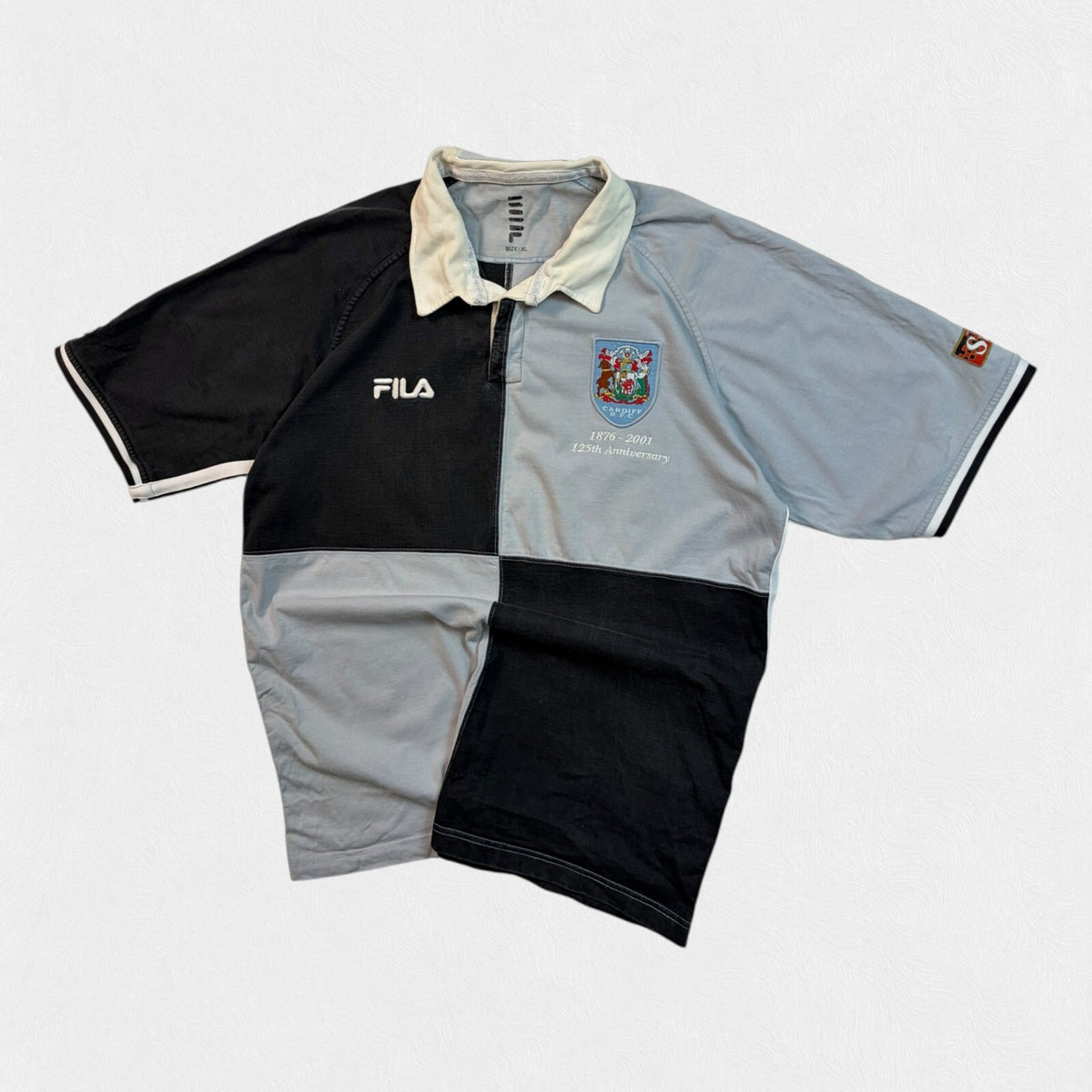 Vintage Cardiff RFC 2000/01 Fila rugby union shirt (XL)