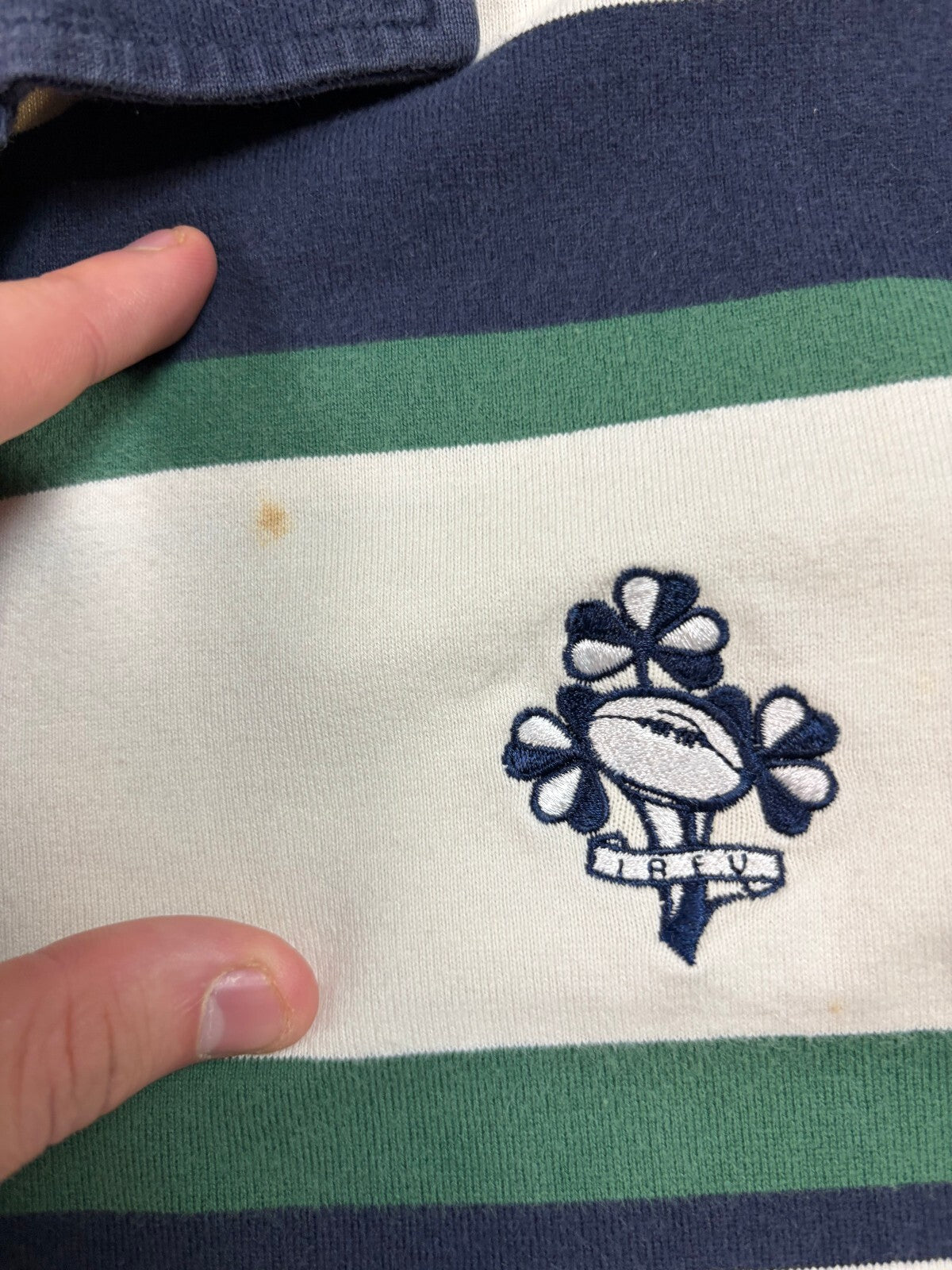 Vintage 2000s Ireland Canterbury rugby polo shirt (L)