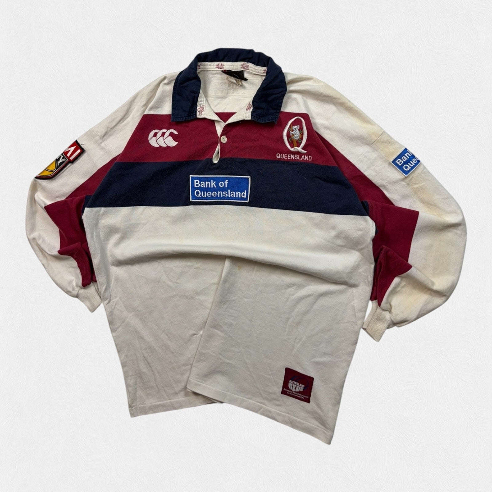 Vintage Queensland reds 2001/02 Canterbury rugby union shirt (XL)