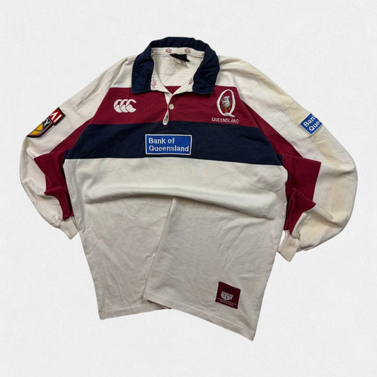Vintage Queensland reds 2001/02 Canterbury rugby union shirt (XL)