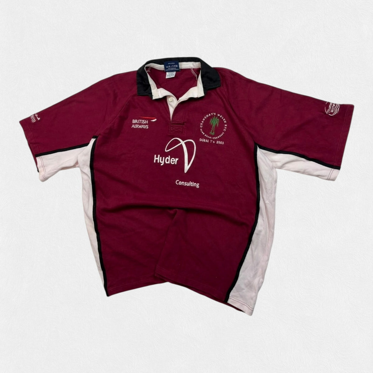 Vintage Crawshay's Welsh 2003 sevens Gilbert rugby shirt (XXL)