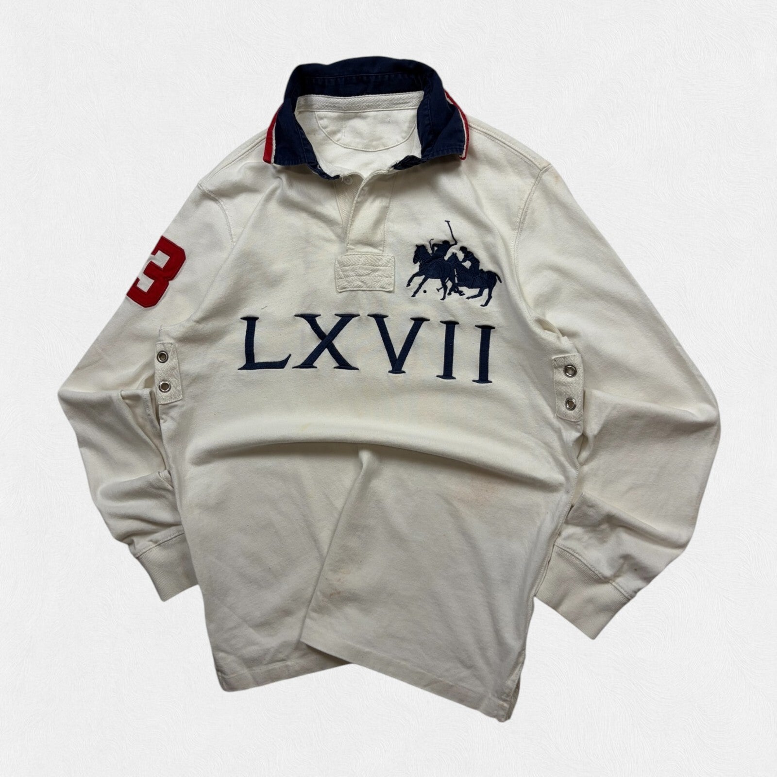 Vintage Ralph Lauren crest rugby polo shirt (M)