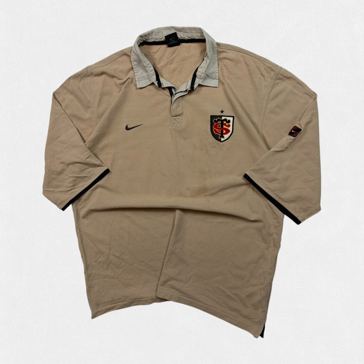 Vintage Stade Toulousain 2002/03 Nike supporters rugby polo shirt (L)