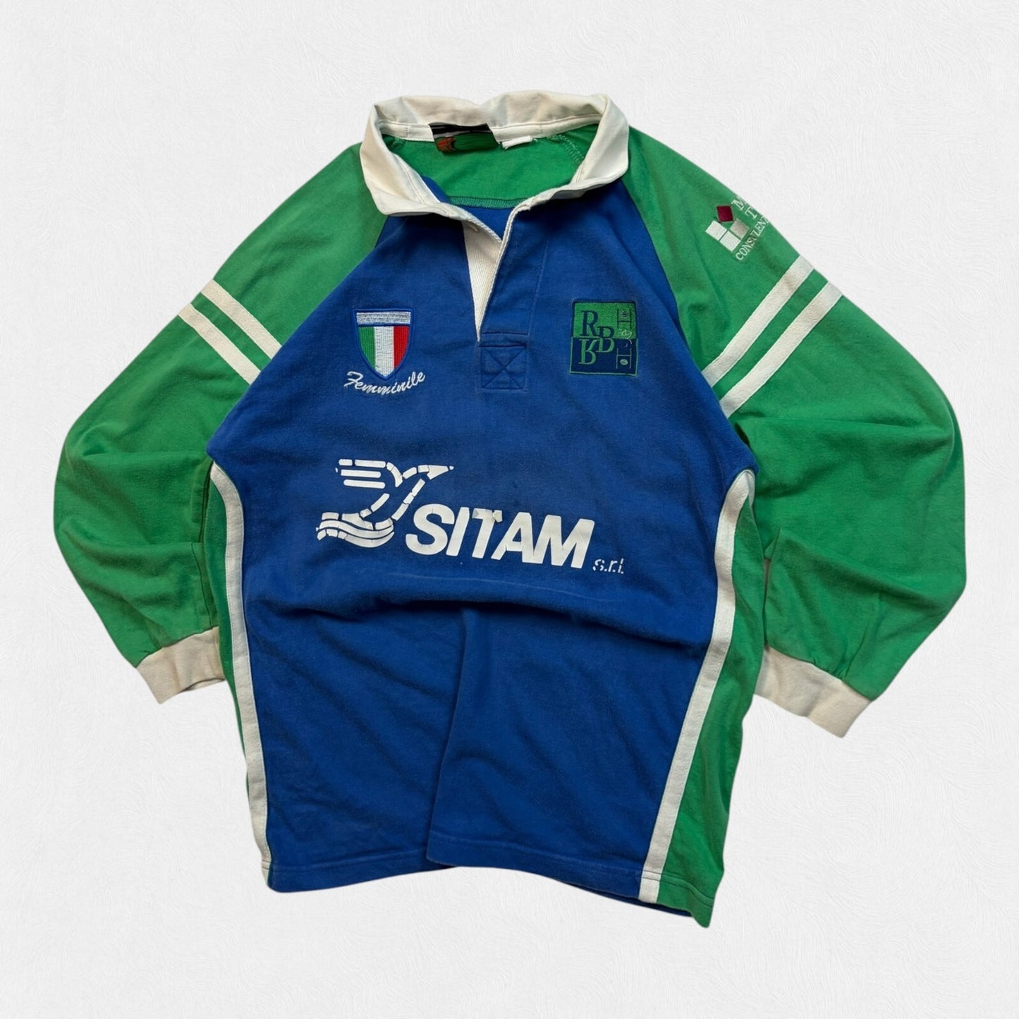 Vintage Italy supporters rugby union shirt (S)