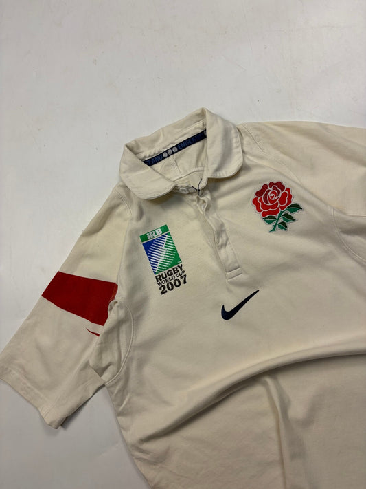 Vintage England 2007 world cup Nike rugby shirt (S)