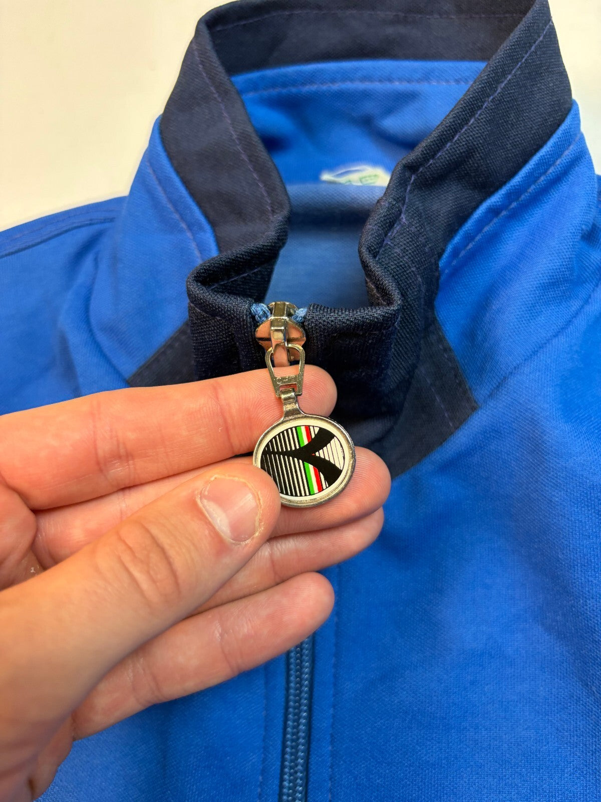 Vintage Italy 1990-92 Diadora football track jacket (L)