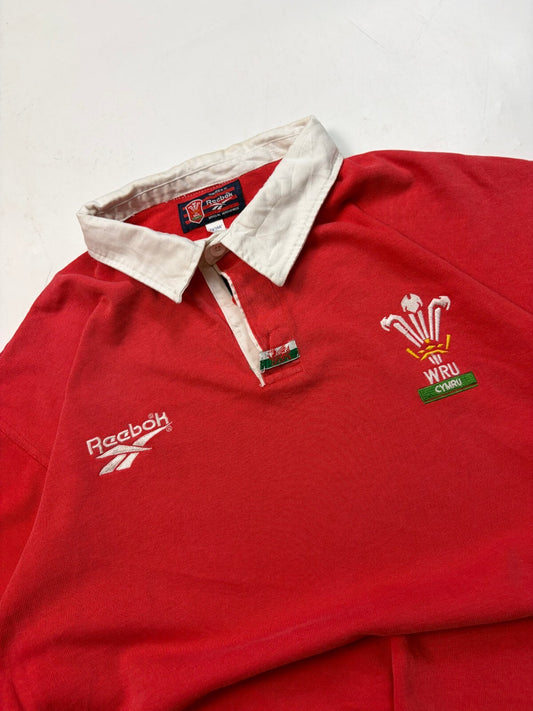 Vintage Wales 1996-98 Reebok rugby union shirt (L)