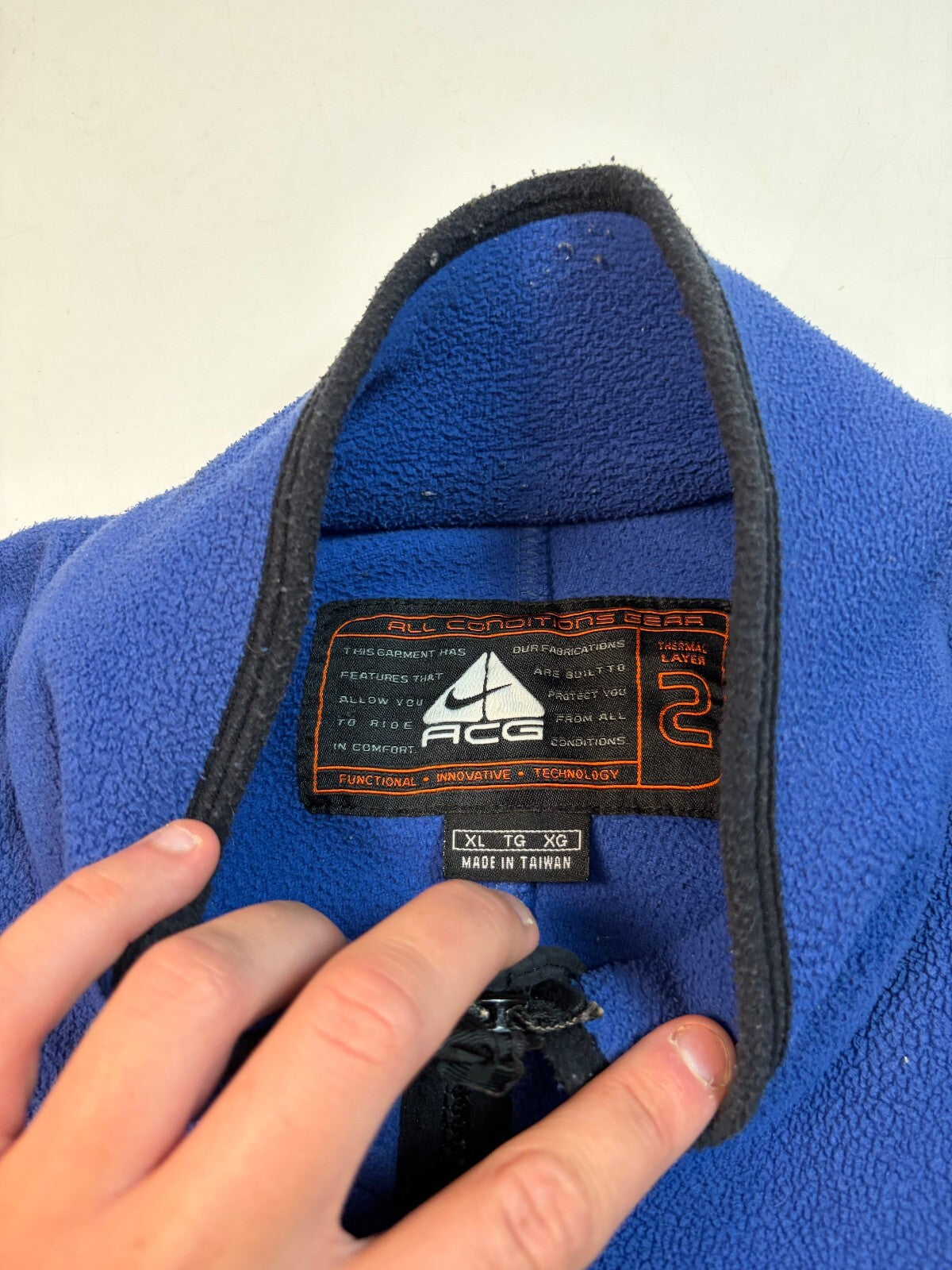 Vintage 90s Nike ACG half zip fleece (XL)