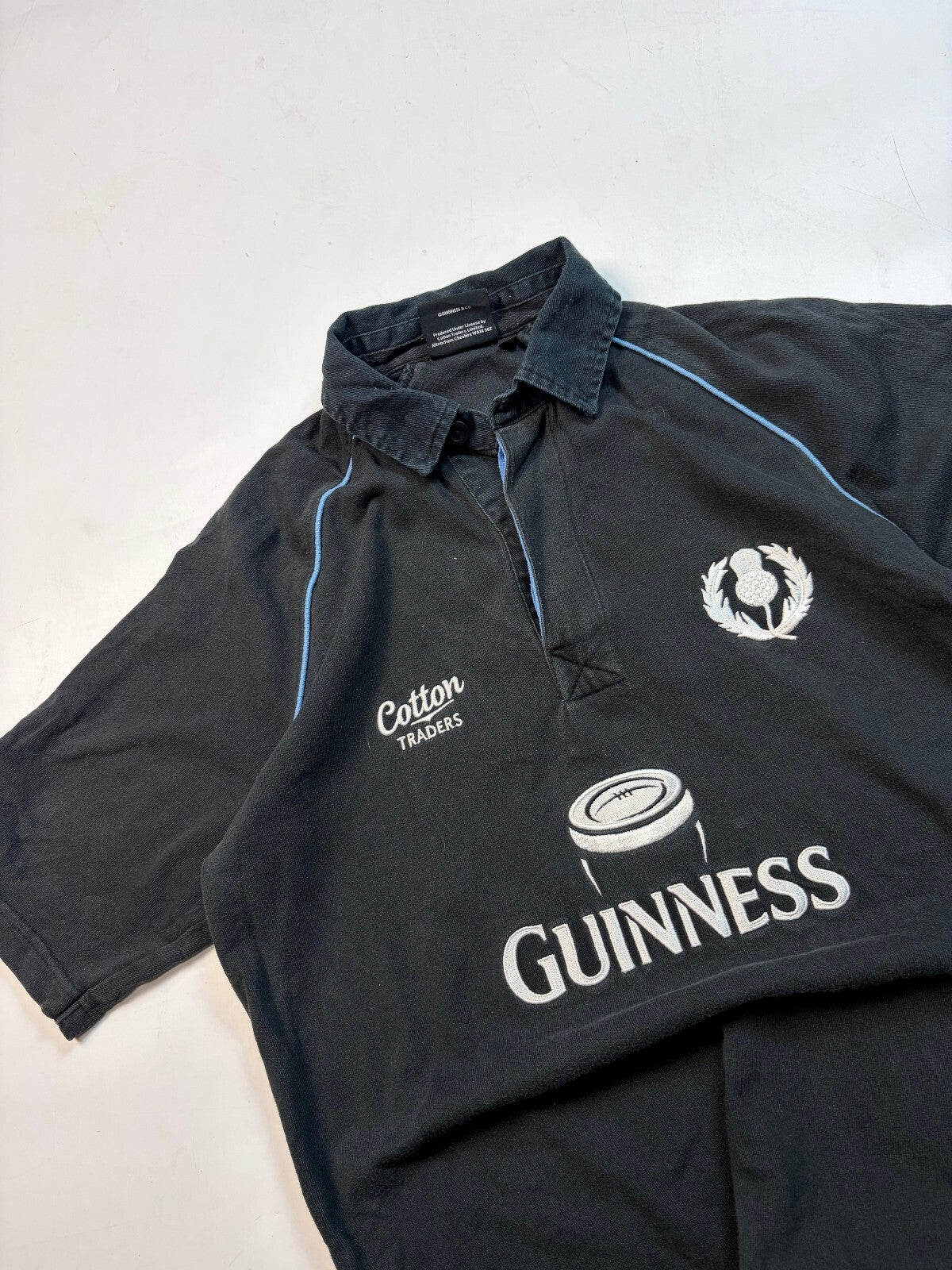 Vintage Scotland Guinness Cotton Traders rugby shirt (S)