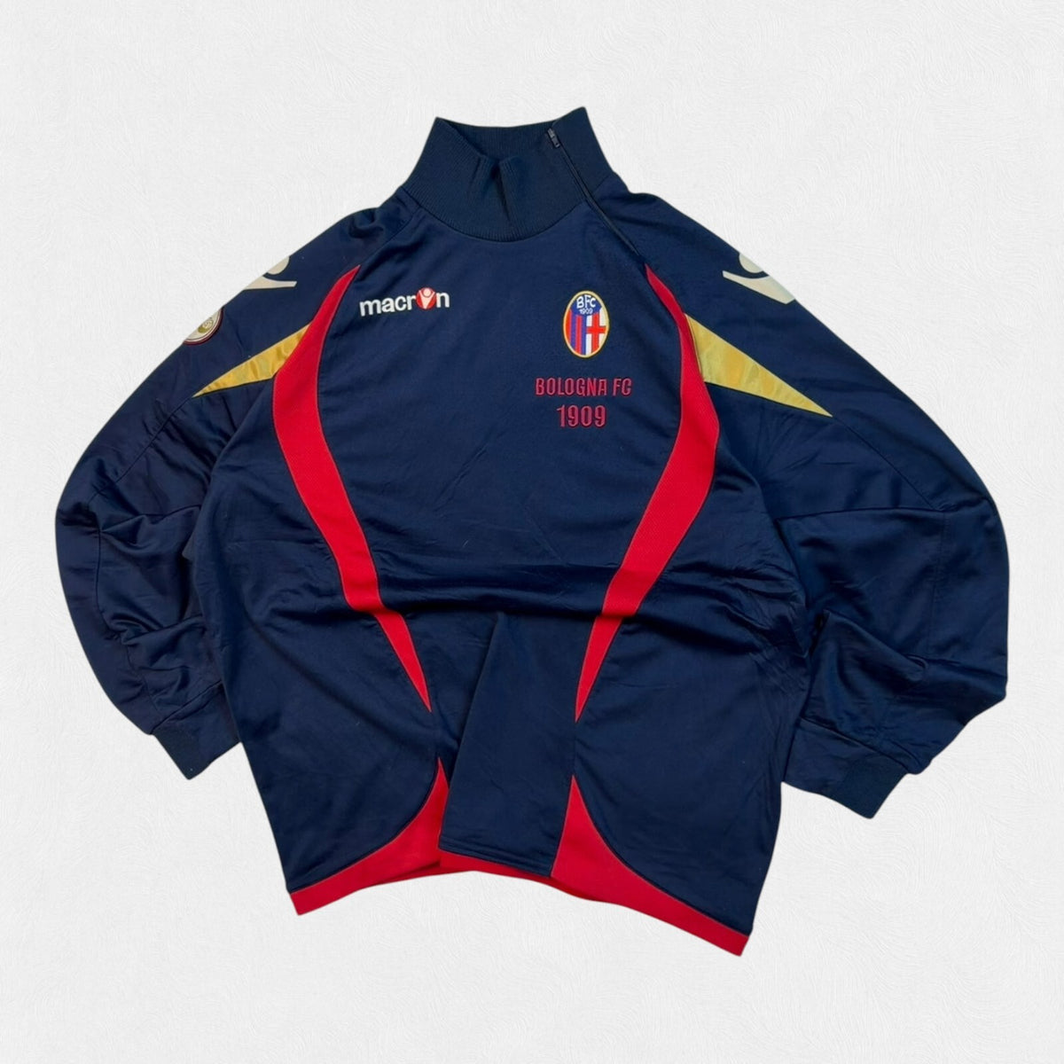 Vintage Bologna 2009/10 Macron football sweatshirt (XL)
