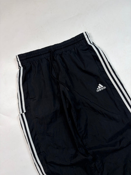 Vintage Y2K adidas side stripe baggy track pants (M)