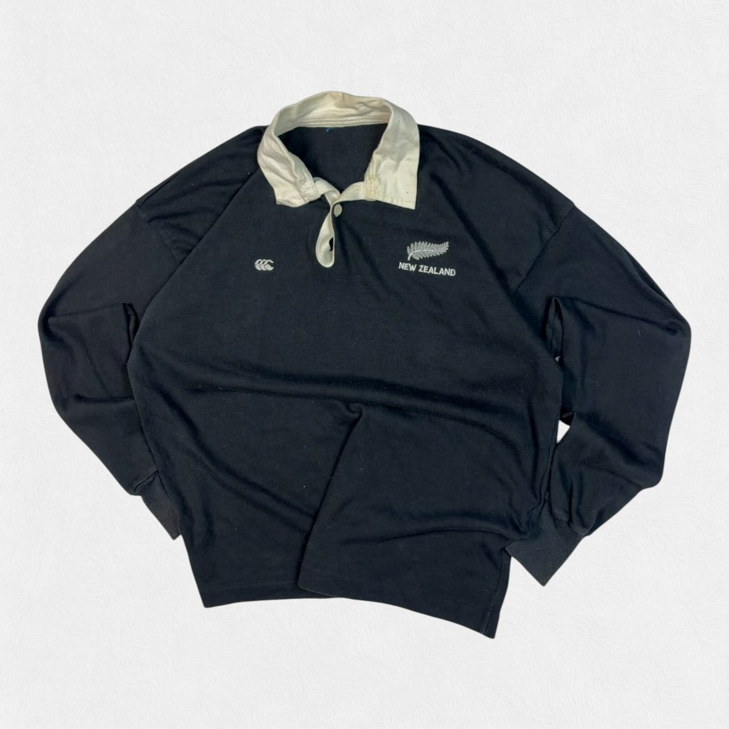Vintage New Zealand 1990-92 Canterbury rugby shirt (L)