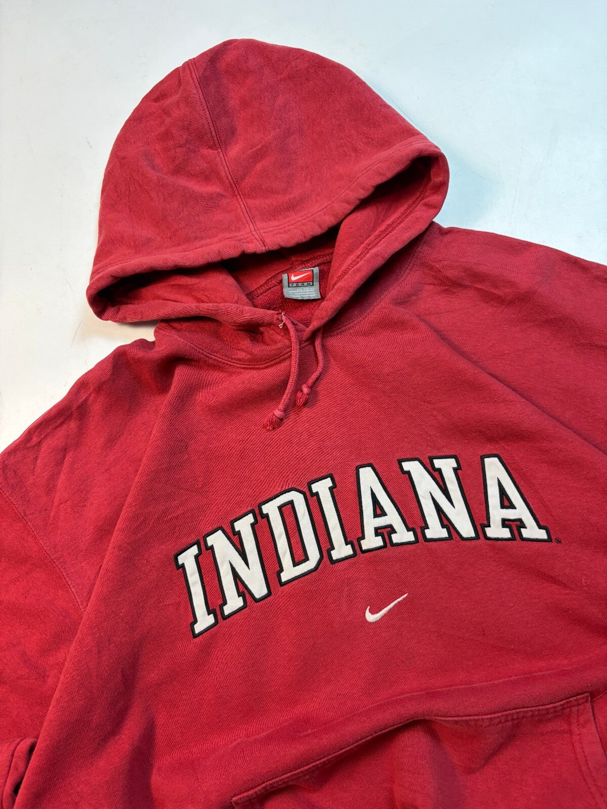 Vintage Y2K Nike Indiana centre swoosh hoodie (XXL)