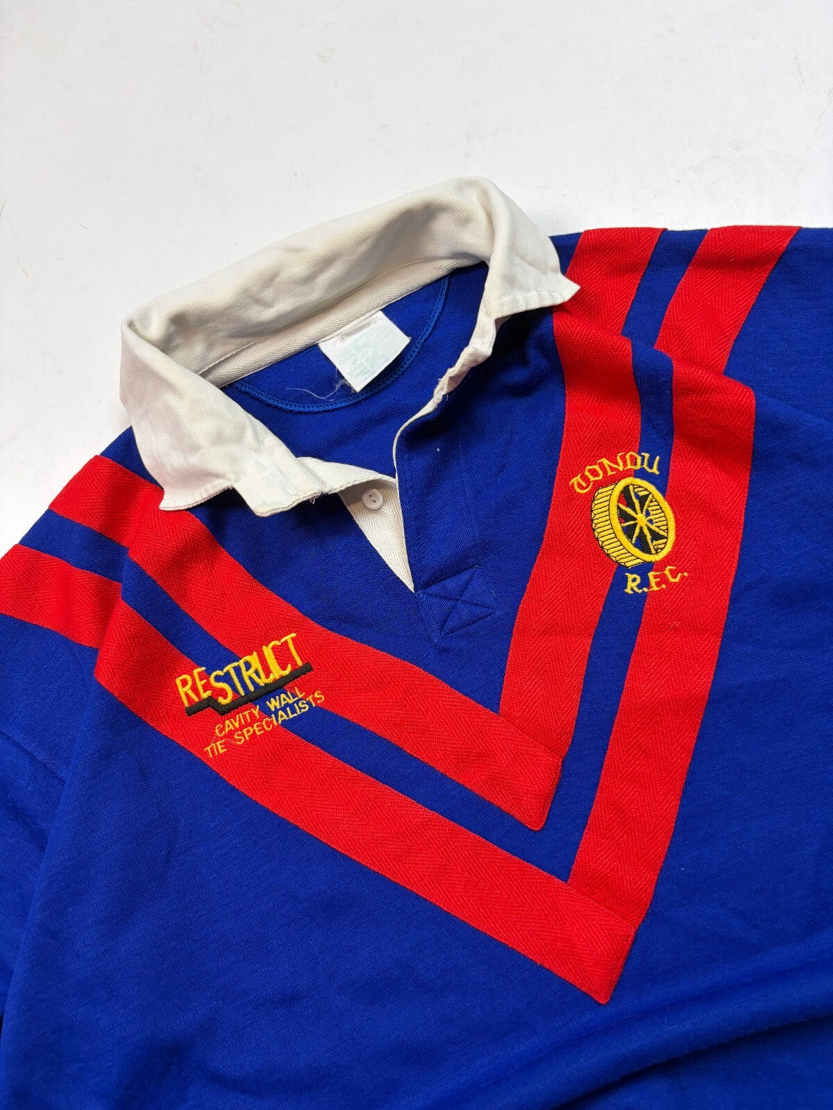 Vintage 90s Tondu RFC rugby union shirt (L)