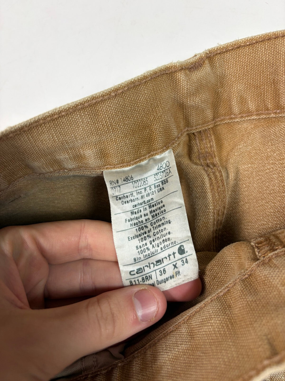 Carhartt B11 baggy carpenter pants (W36)