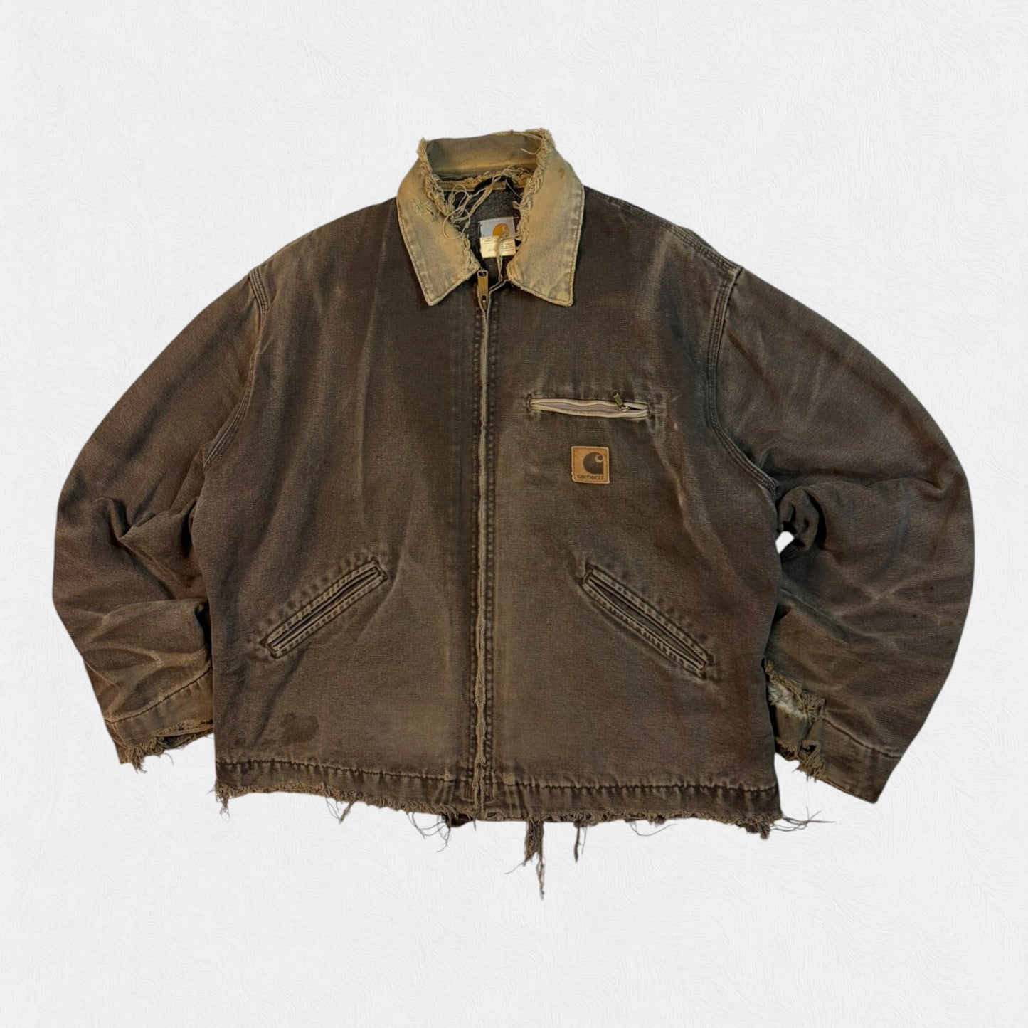 Vintage Carhartt distressed detroit jacket (XL)