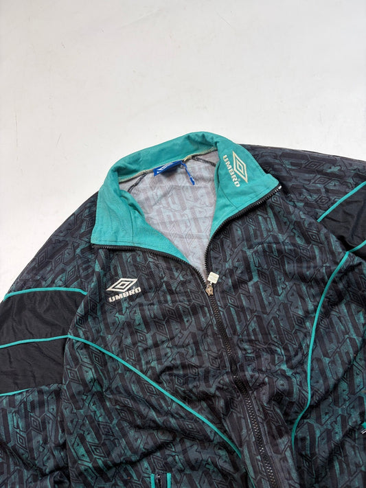 Vintage 90s Umbro abstract track jacket (XL)