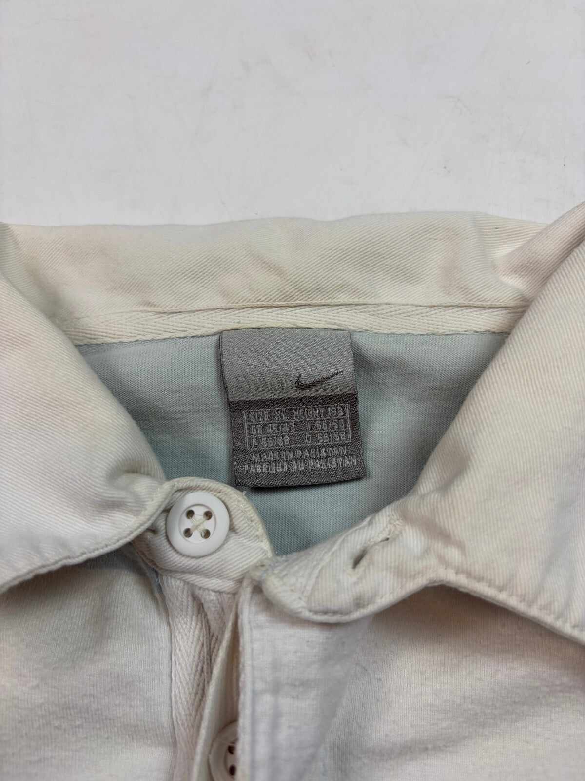 Vintage Y2K Nike striped rugby polo shirt (XL)