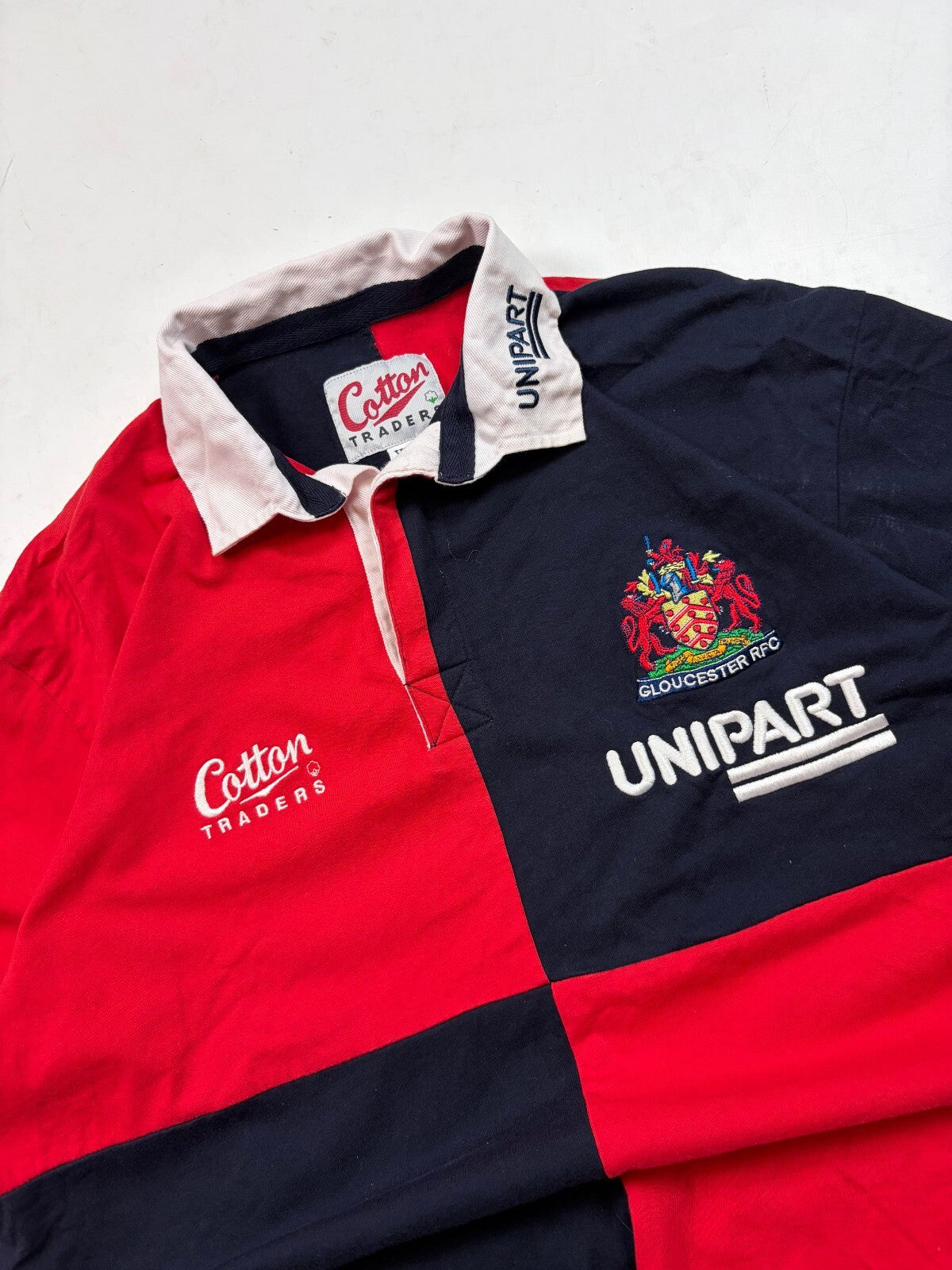 Vintage Gloucester 1999-01 Cotton traders training rugby shirt (XL)