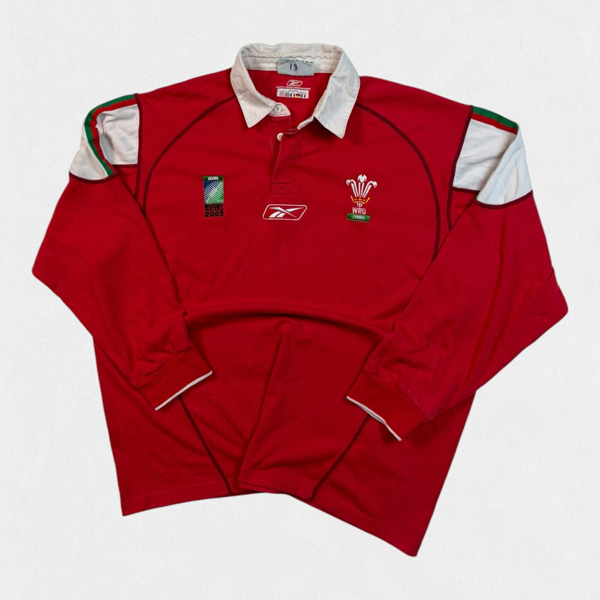 Vintage Wales 2003 world cup Reebok rugby shirt (XL)