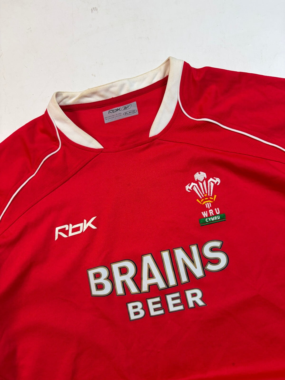 Vintage Wales 2007/08 Reebok player rugby shirt (XXL)