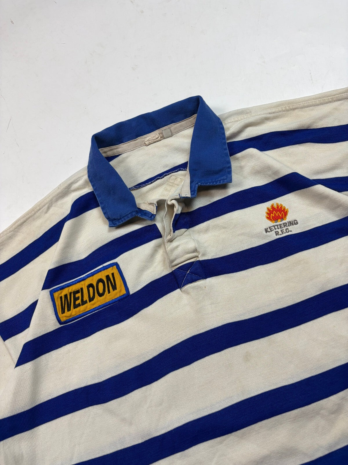 Vintage 90s Kettering RFC match worn rugby union shirt (XL)