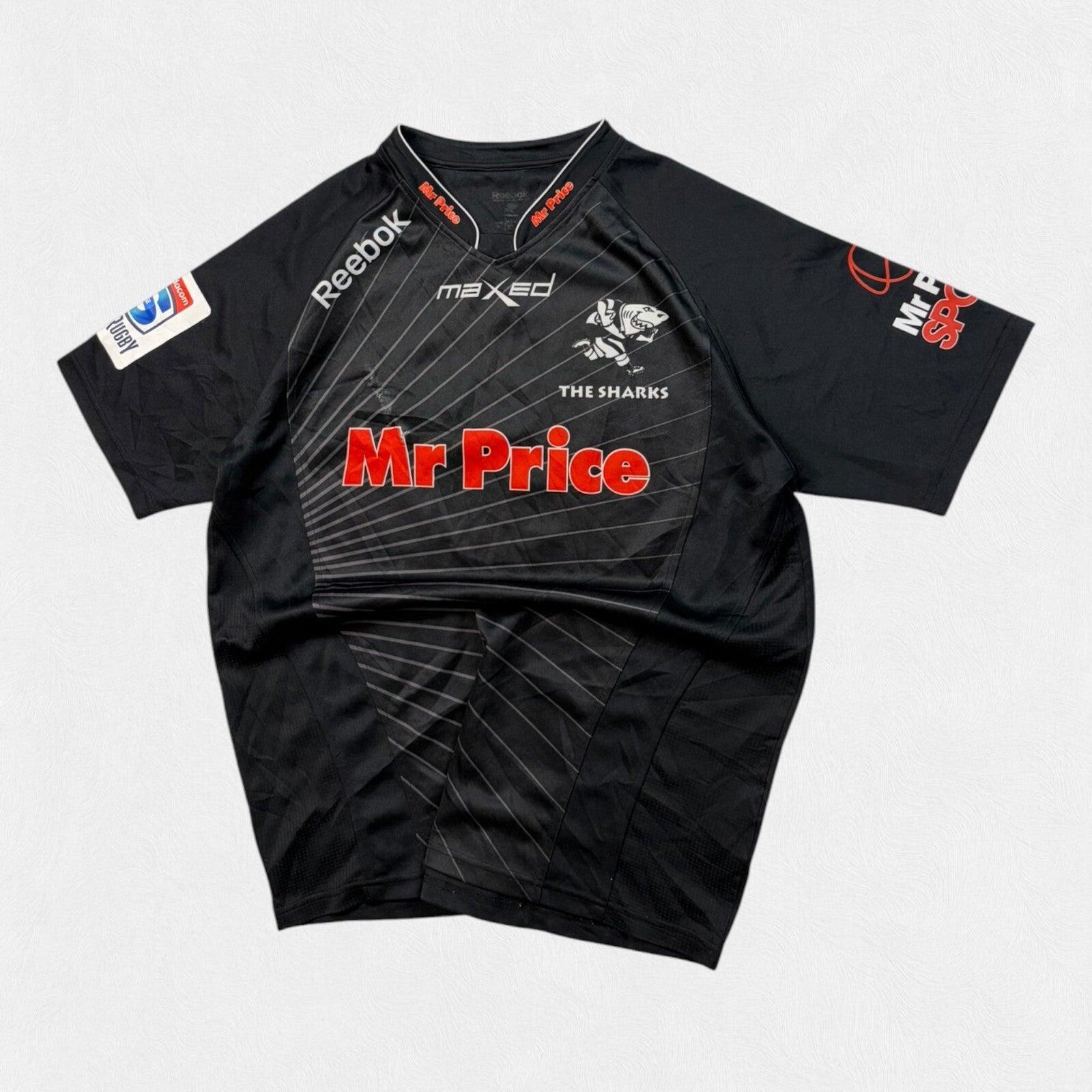 Natal Sharks 2011/12 Reebok rugby union shirt (L)