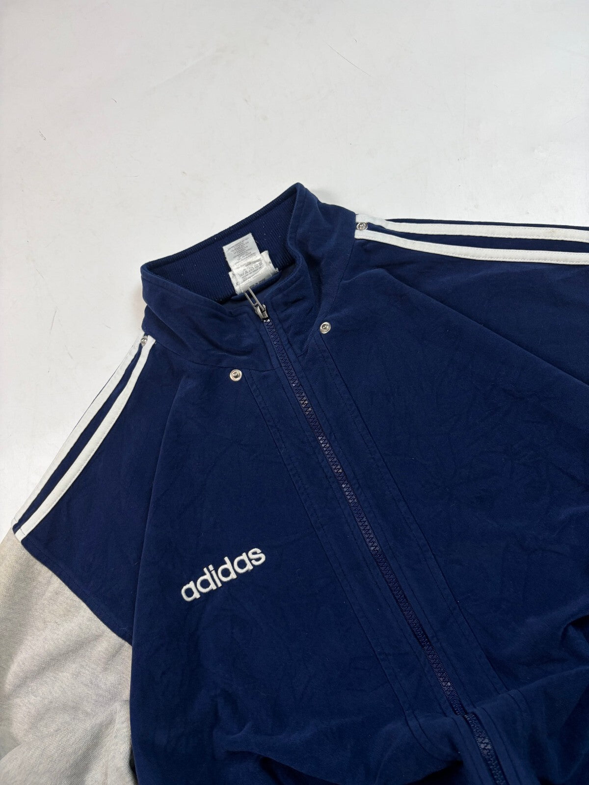 Vintage 90s adidas originals velour track top (L)