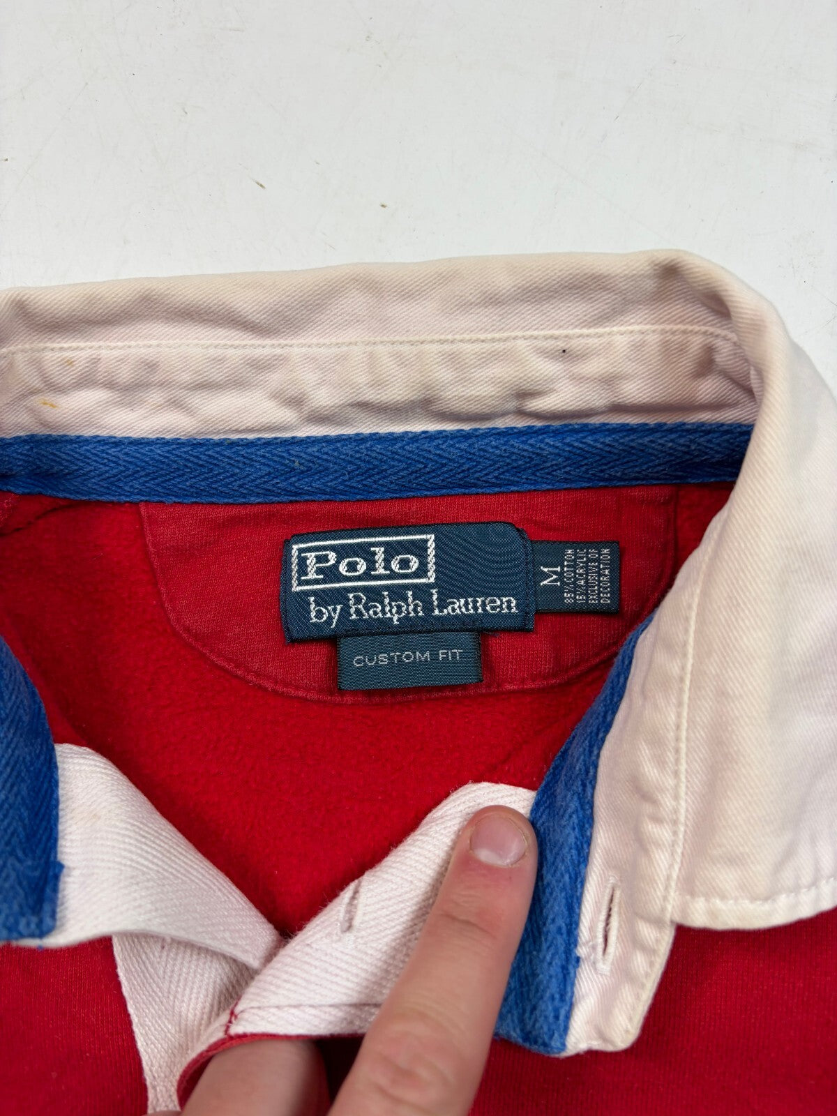 Vintage Ralph Lauren rugby polo shirt (M)