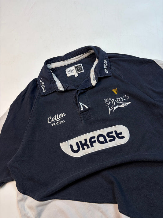Sale Sharks 2009/10 Cotton Traders rugby union shirt (XL)