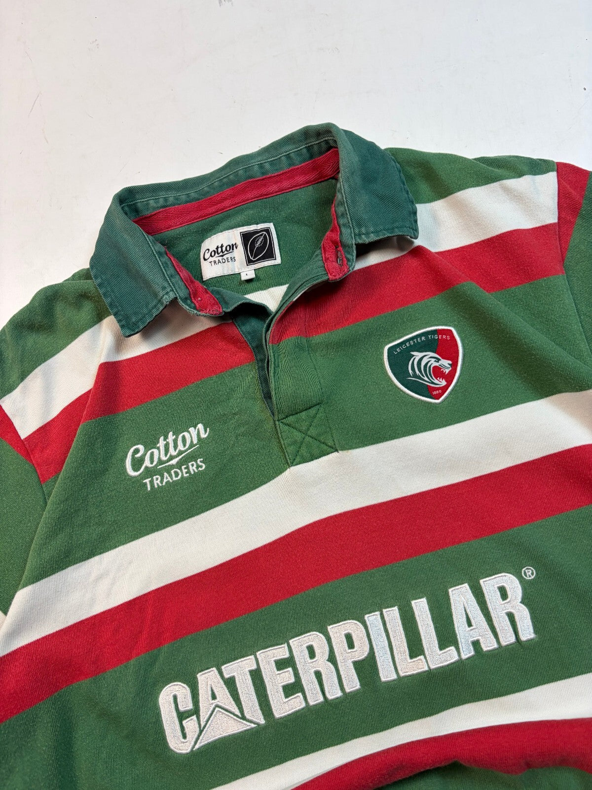 Vintage Leicester Tigers 2009/10 cotton traders rugby shirt (L)