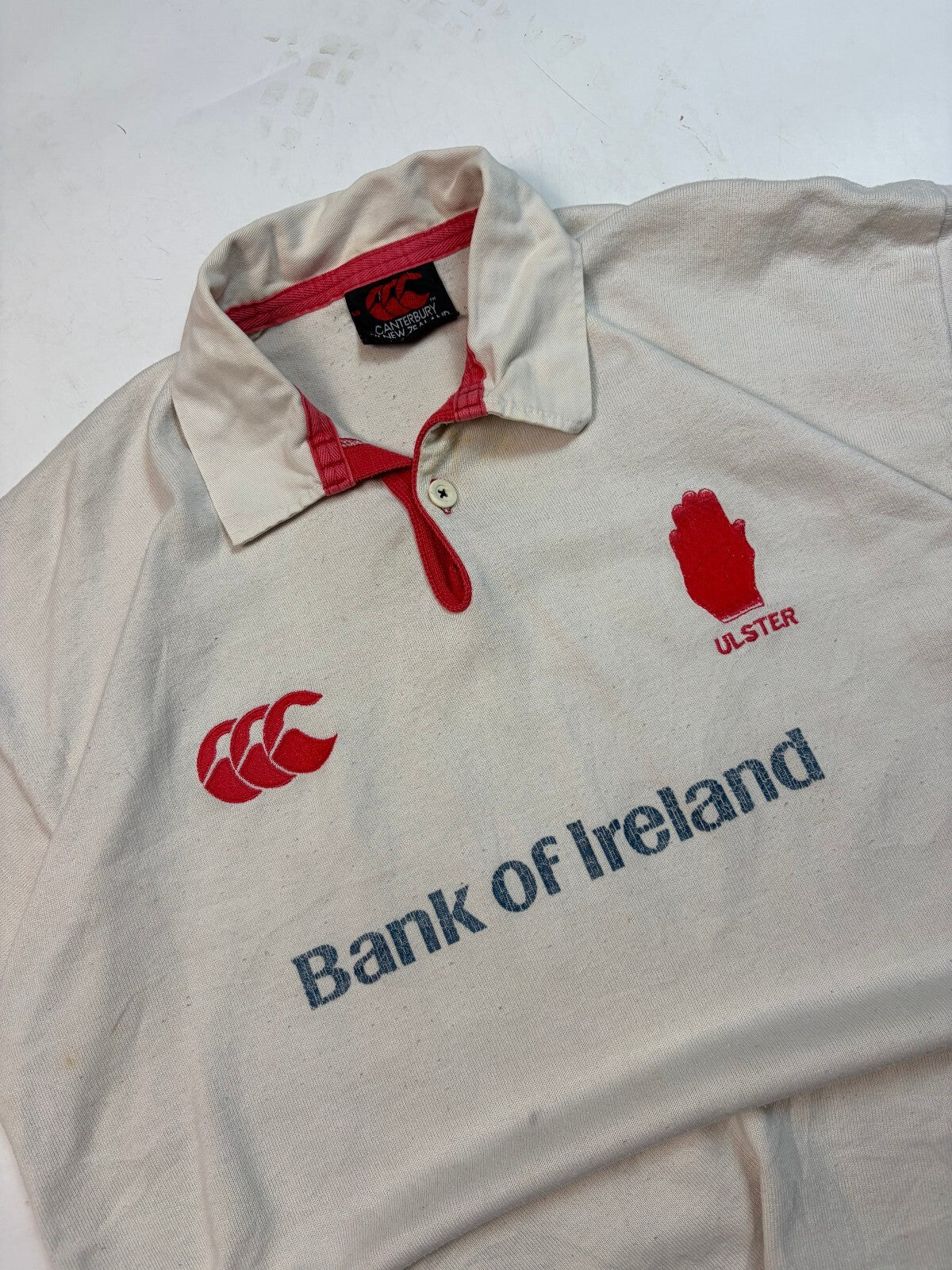 Vintage Ulster 1998/99 Canterbury home rugby shirt (L)