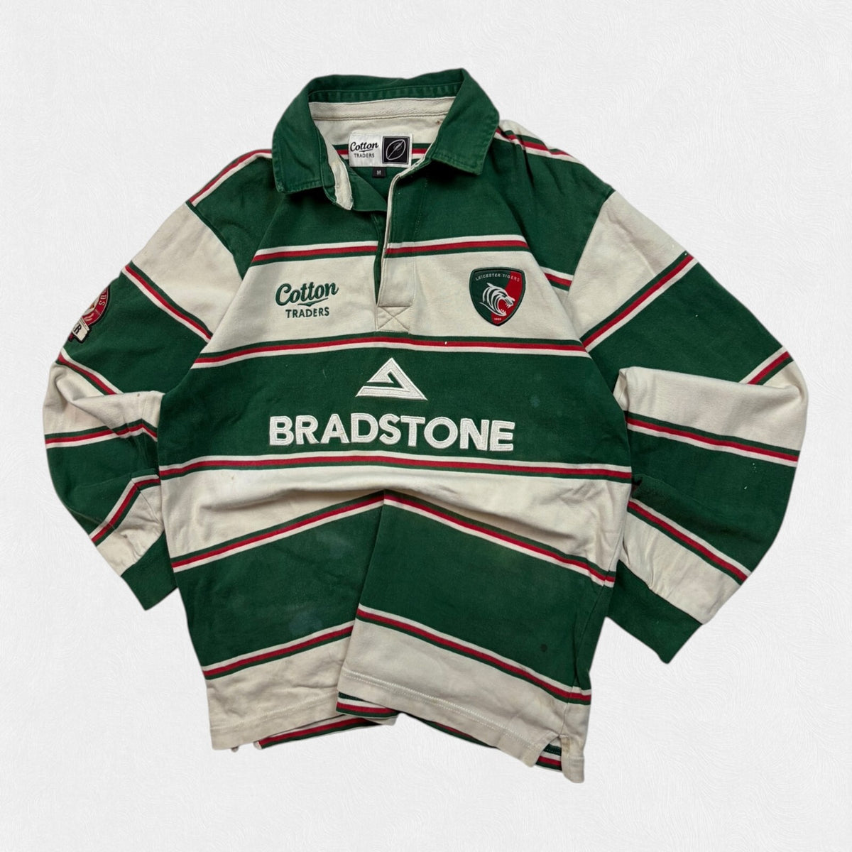 Vintage Leicester Tigers 2007/08 Cotton Traders rugby shirt (M)