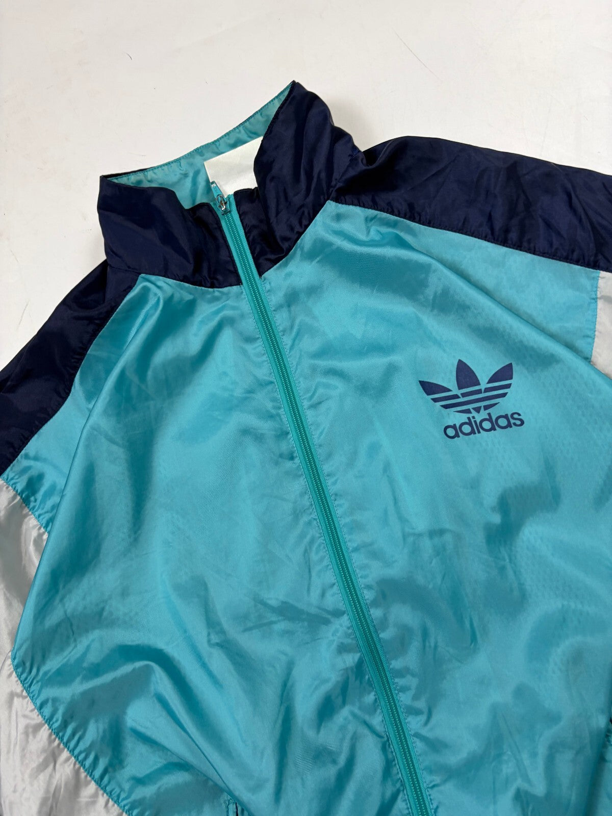 Vintage 90s adidas originals colour block track jacket (L)
