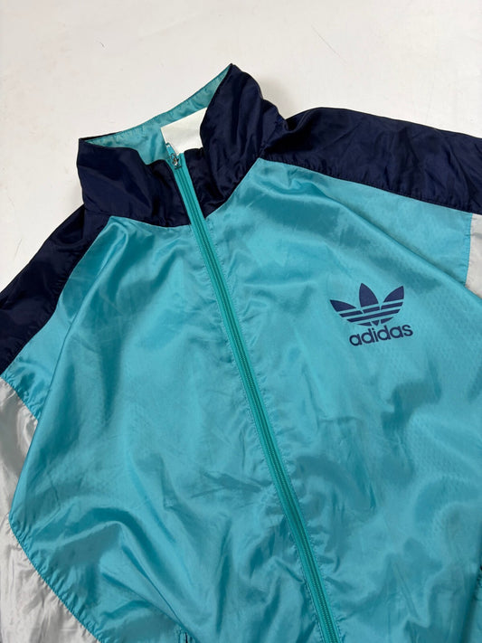 Vintage 90s adidas originals colour block track jacket (L)