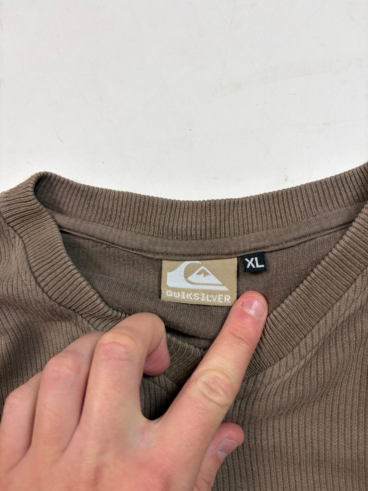 Vintage Y2K Quiksilver spell out sweatshirt (XL)