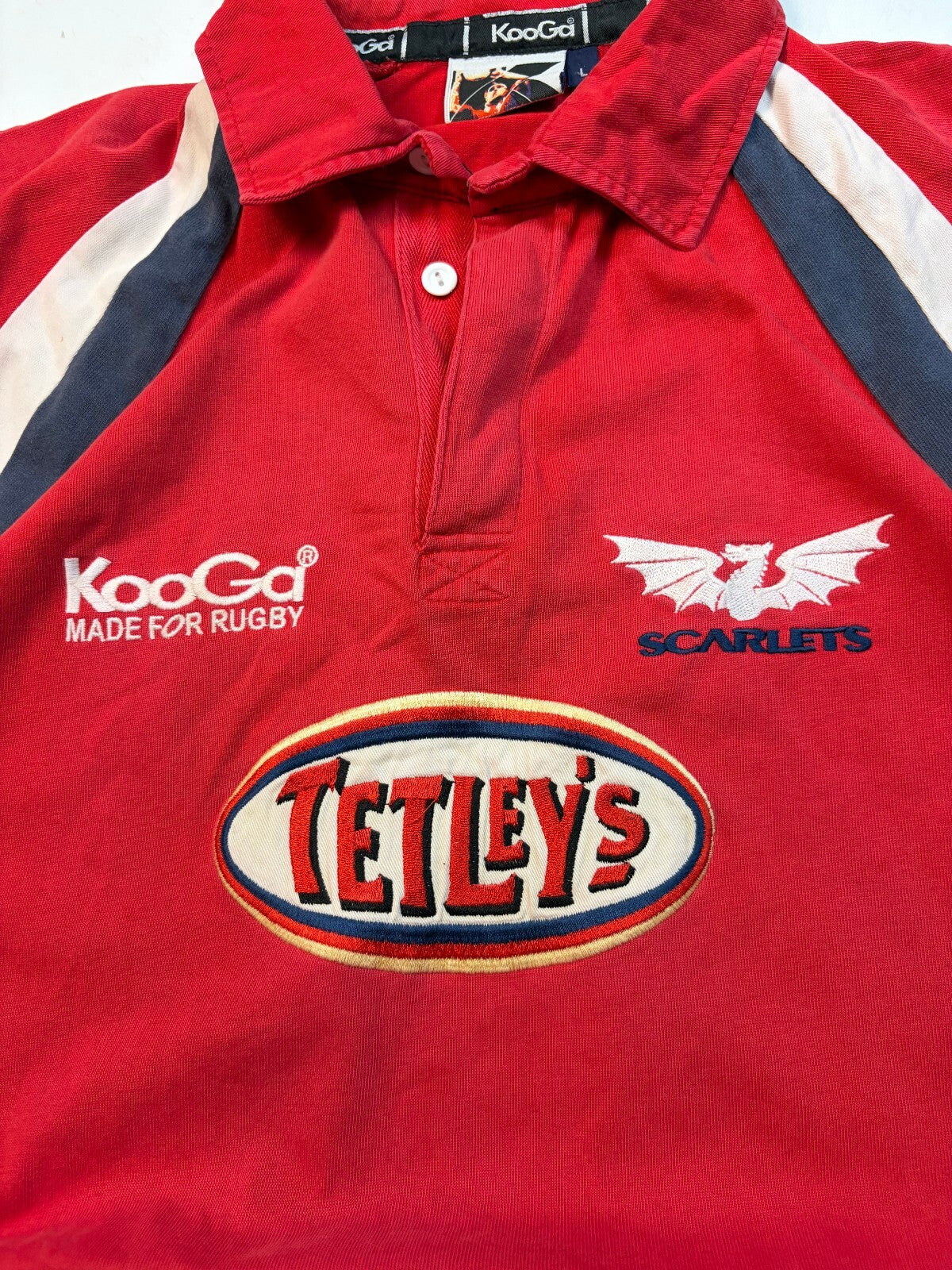 Vintage Llanelli Scarlets 2003/04 Kooga rugby shirt (L)