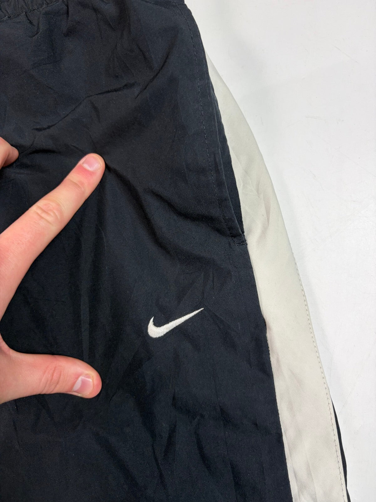 Vintage Y2K Nike side stripe baggy track pants (XXL)
