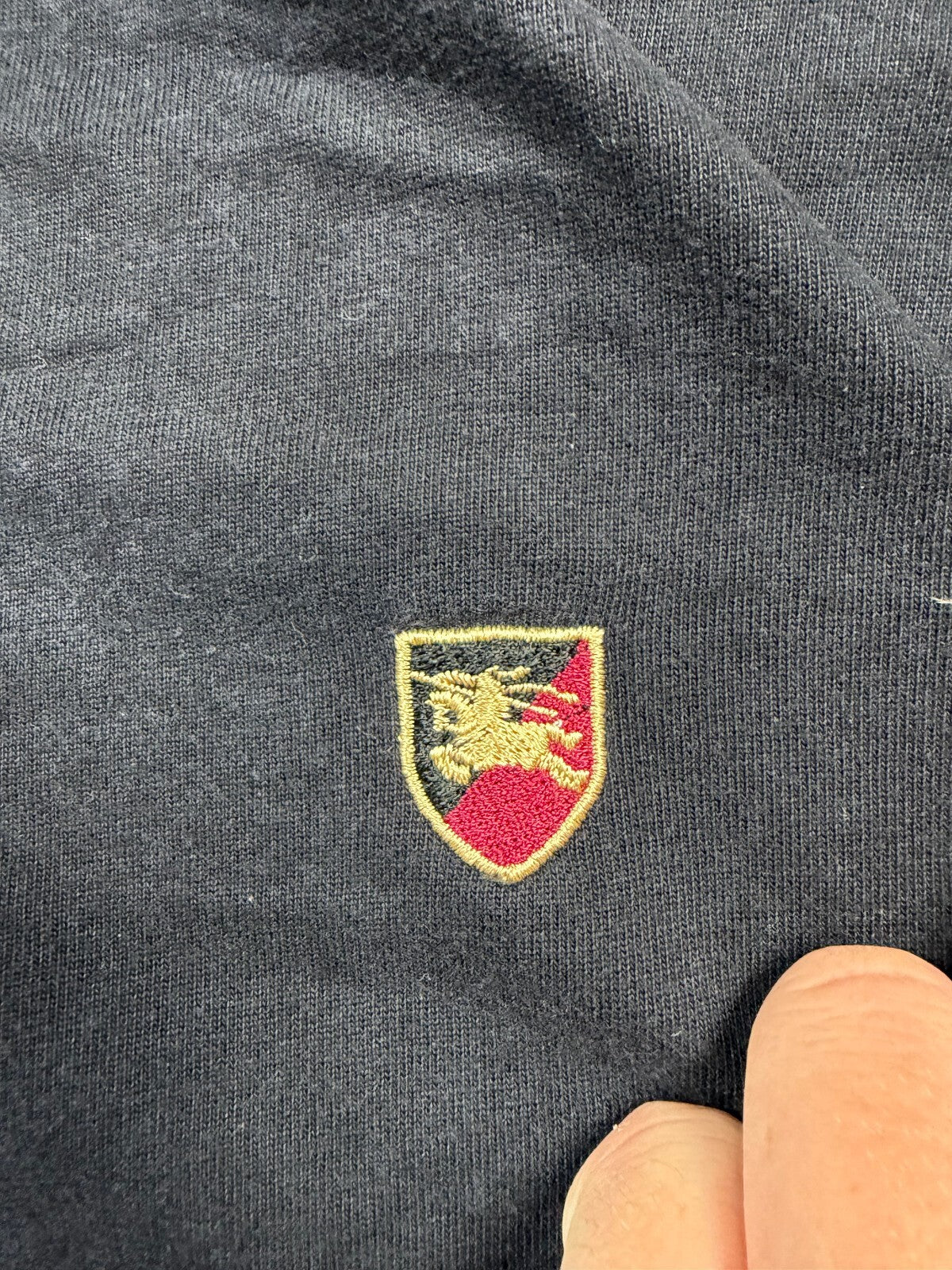 Vintage Burberry nova check rugby polo shirt (XL)