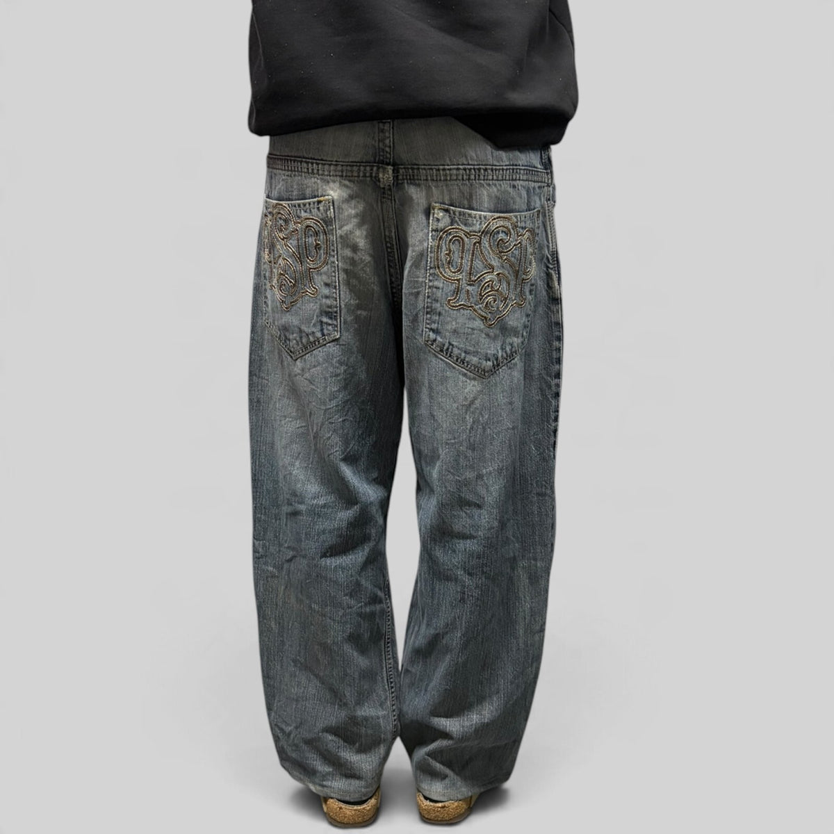 Vintage Southpole skateboarding baggy hip hop jeans (W34)