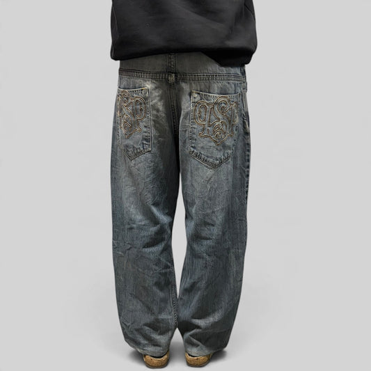 Vintage Southpole skateboarding baggy hip hop jeans (W34)