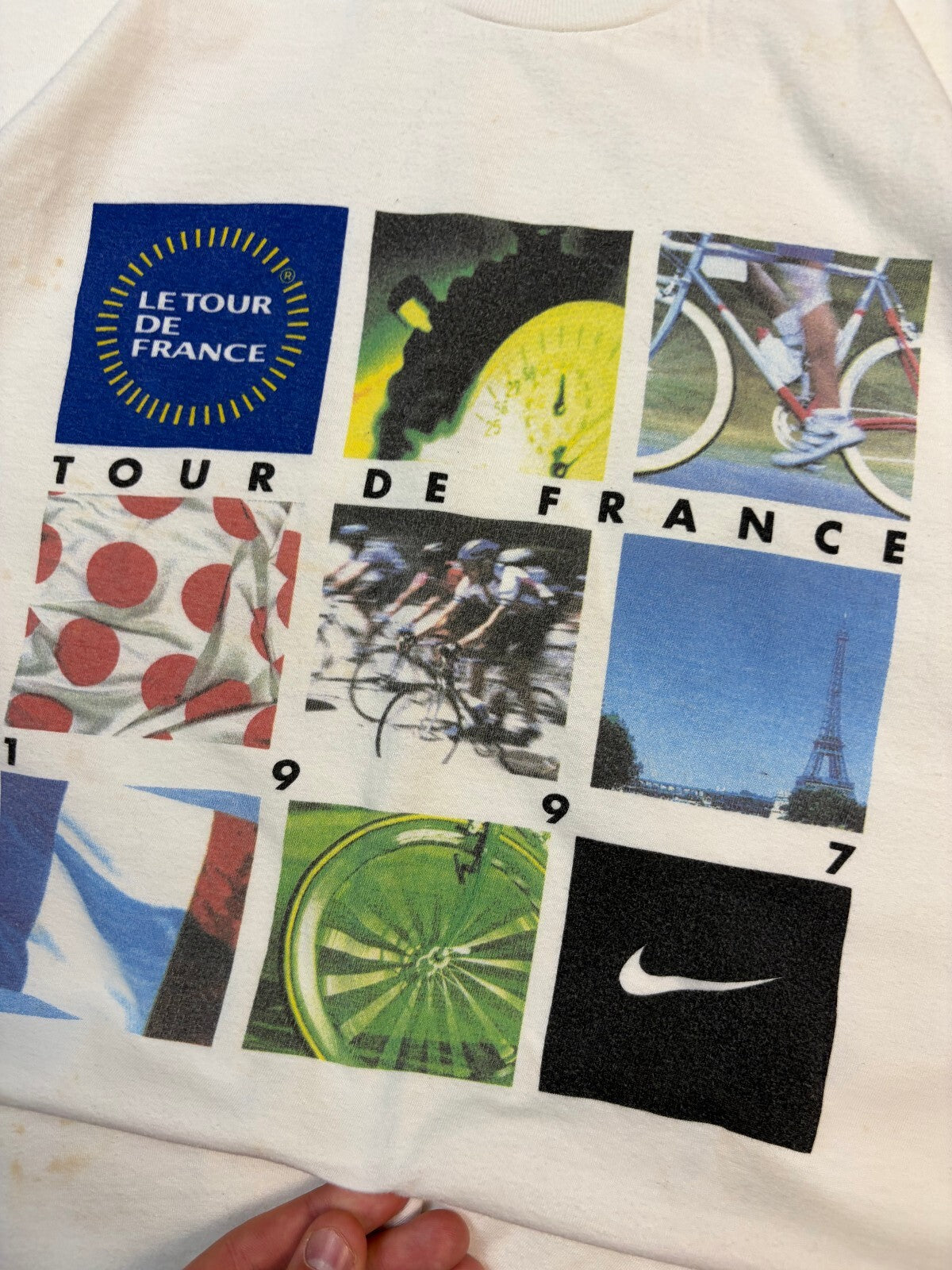 Vintage 90s Nike tour de france graphic tee (XL)