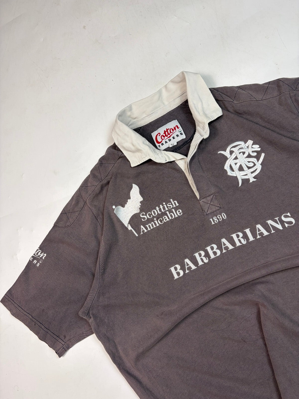 Vintage Barbarians 2001/02 Cotton Traders training rugby shirt (XL)