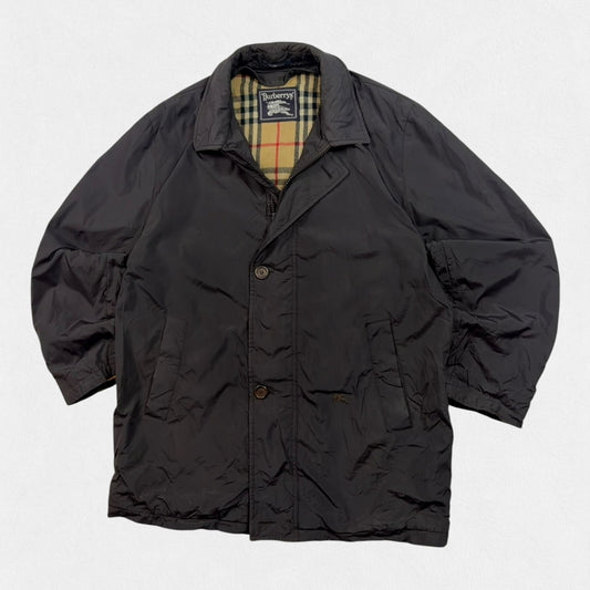Vintage 90s Burberry nova check collared jacket (L)