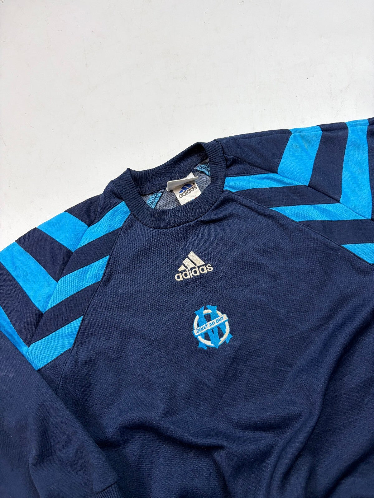 Vintage Olympique Marseille 1997/98 Adidas football sweatshirt (YM)