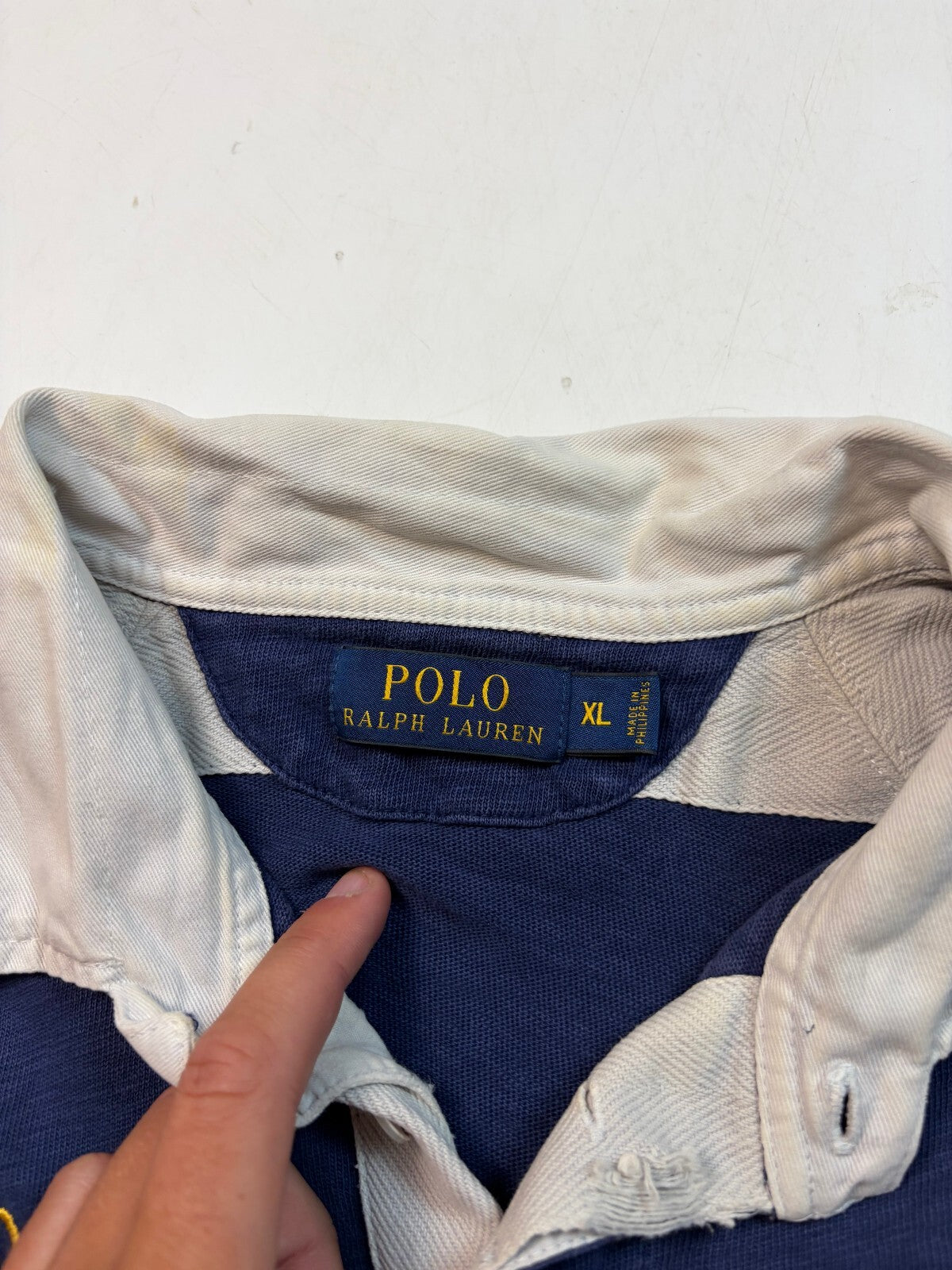 Ralph Lauren USA crest logo rugby polo shirt (XL)