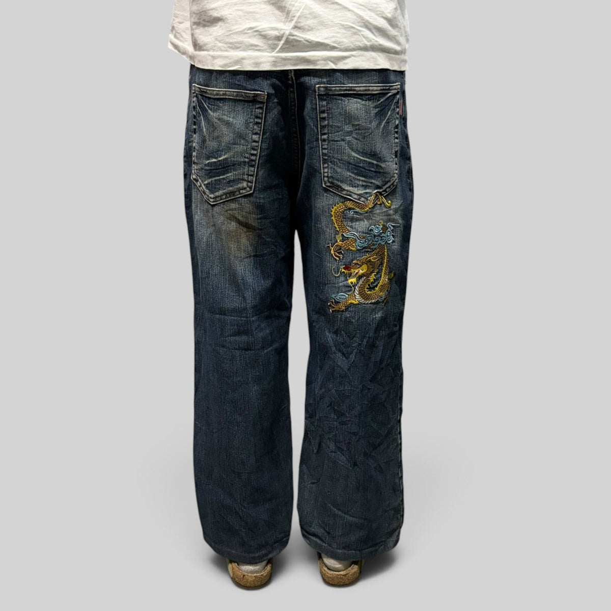 Vintage Y2K Japanese baggy hip hop jeans (W34)