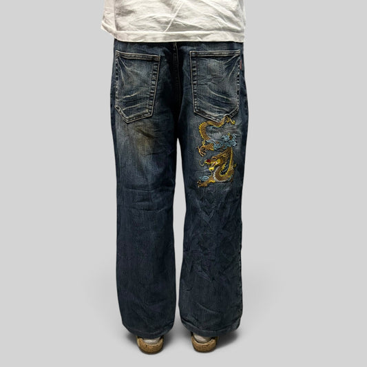 Vintage Y2K Japanese baggy hip hop jeans (W34)