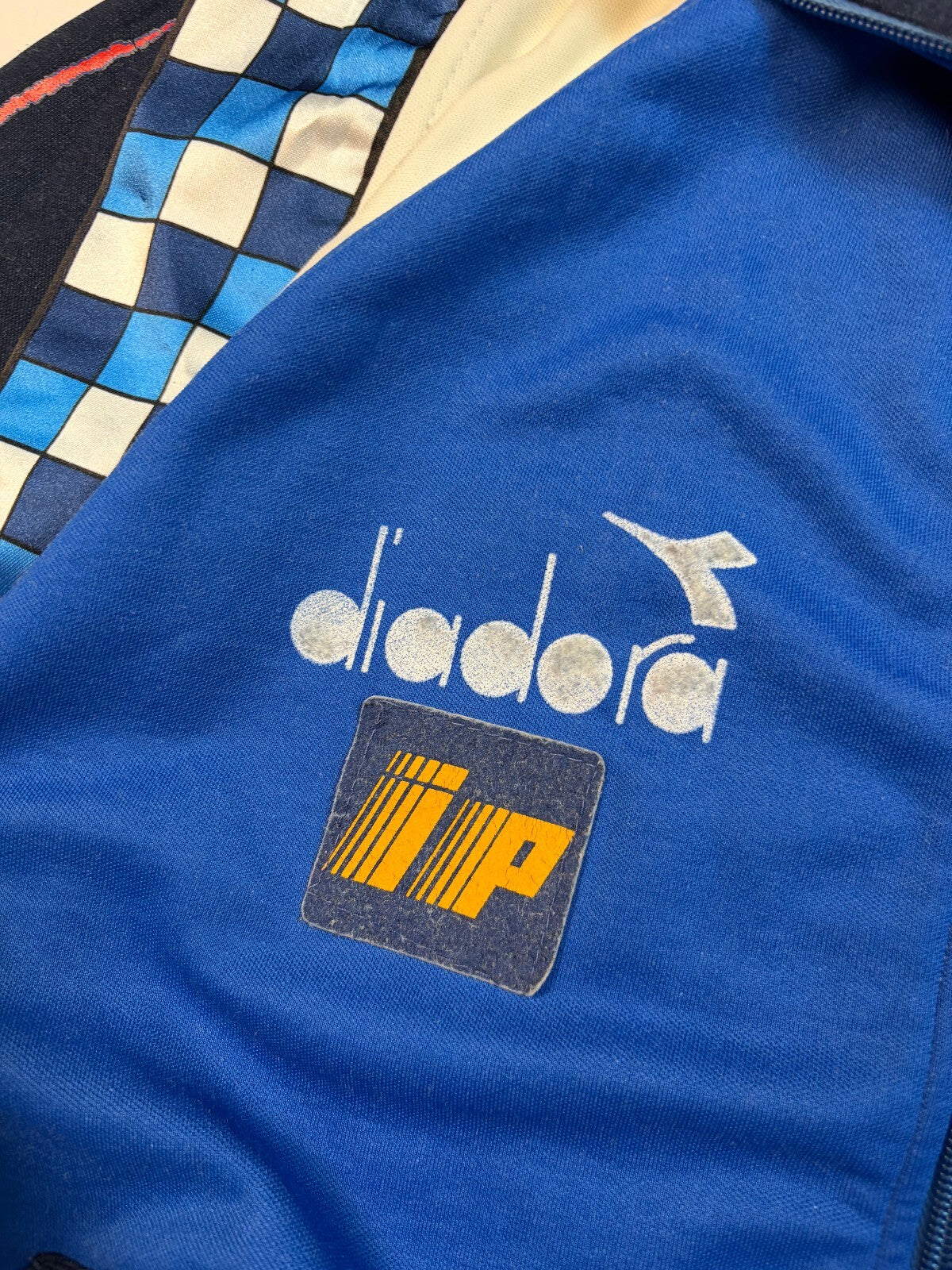 Vintage Italy 1990-92 Diadora football track jacket (L)